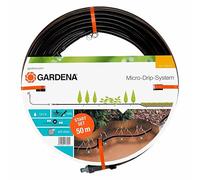 Tuyau à goutteurs incorporés enterré 13,7 mm de Gardena pour les rangées de plantes : tuyau économisant l'eau pour un arrosage ciblé (1389-20)
