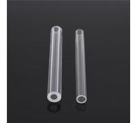 Tuyau acrylique PMMA Tube acrylique Transparent 2 pièces, for jardin, tuyau d'alimentation en eau d'irrigation, d'aquarium, matériaux de construction(10MM*50CM)