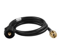 Tuyau adaptateur pour bouteille de gaz, convertisseur en PVC de 1,2 m avec raccords en laiton pour réchaud de camping Weber Q Grill (1,2 m)