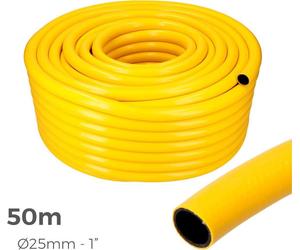 Tuyau Agricole Jaune 25mm 50m Edm Idéal Pour L'irrigation Agricole, Résistant Et Flexible. - Edm