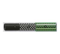 tuyau arrosage 15mm 15m guipe verte+3 raccords+lance