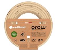 Cellfast Tuyau d'arrosage GROW – Flexible 4 couches, UV/anti-algues, 27 bar, 1/2" 25 m