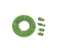 VITO - KIT Tuyau arrosage Tressé 50 mètres diam 25mm 1'+ 4 Accessoires Diam 25mm Complet