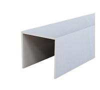 tuyau cache Cache-tuyau En U (30, 40, 50, 60 Cm De Long), Cache-tuyau Intérieur/extérieur Pour Conduits D'aération/cuisinière, Protection Coupe-vent(B,L x W 40 X 6cm/16 x 2.4in)