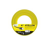 Cellfast Tuyau D'arrosage YELLOW, Léger, Durable, 4 Couches, Durable Tresse Croix, Résistant aux UV et aux algues, résistance à la torsion, Technologie REACH, 20 Bar, -10/+50°С Temp 5/8", 30m