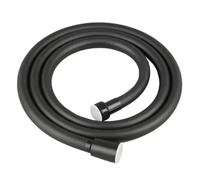 Tuyau clim Tuyau de douche Flexible en PVC noir, 150/200/300CM, Long tuyau d'eau salle bains, Extension plomberie, Tube traction, accessoires bain(Black,150cm)