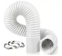 Tuyau Climatiseur Mobile 150mm 5m Flexible PVC Aluminium Gaine Ventilation pour Extracteur Blanc 150mm*5m TUYAU