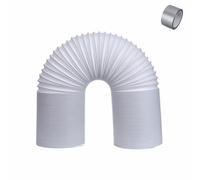 Tuyau Climatiseur Mobile,Extension Tube Rallonge Clim,Tuyau D'échappement de Climatisation Universel,Diamètre 13CM/15CM,Longueur 1M / 2M/ 3.0M(Rotation à gauche - 15cm, 3.0M)