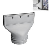 Tuyau Climatiseur Mobile, Kit Fenêtre pour Climatiseur Mobile, Raccord Plat pour Tuyau d'Échappement, pour Fenêtre et Porte, Kit de Ventilation (A)