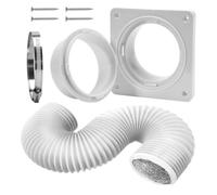 Tuyau Climatiseur Mobile Tuyau Évacuation Climatiseur Mobile 13/15cm Diamètre 150mm Tube Ventilationde Portable Évacuation Flexible Ventilation Kit Tuyau Flexible + Joint + Raccord + Vis + Collier