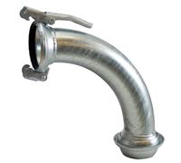Tuyau coudé 90° DN 150 mm, rayon 400 mm Raccord femelle - système italien
