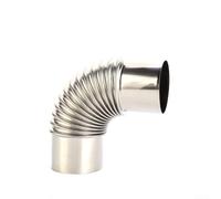Tuyau coudé en acier inoxydable - 60 mm/70 mm/80 mm de diamètre, coude à 90 degrés pour poêles à bois et cheminées, pour le camping en plein air poêle à bois cheminée (80 mm)