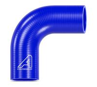 Tuyau coudé en silicone bleu de 60 mm de diamètre intérieur