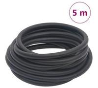 vidaXL Tuyau d'air hybride 0,6" 5 m caoutchouc et PVC noir