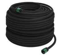 vidaXL Tuyau d'égouttage noir 0,6" 100 m caoutchouc