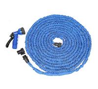 Tuyau d Arrosage Extensible,en Materiau Resistant avec Raccord Solide,pour Arrosage de Jardin Lavage de Voiture Nettoyage Exterieur de 5FT-178FT (Tuyau rétractable 25-200FT-bleu)