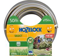 Tuyau d’arrosage Hozelock Select anti UV gris bandes 3D jaunes diamètre 15mm 50m
