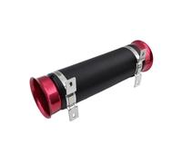 Tuyau D'admission D'air Froid Turbo Pour Voiture 76MM Tube De Conduit Flexible Et Réglable D'alimentation Froide Avec Connecteur Support Tuyau Admission(Red)