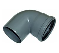 Tuyau d'admission Wolf courbé DN110 87Gr 2800637 pour Pellevent-m, en PP