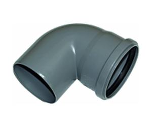 Tuyau d'admission Wolf courbé DN110 87Gr 2800637 pour Pellevent-m, en PP