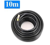 Tuyau d'air comprimé avec raccord rapide de 10x17 mm, pour compresseur, outils pneumatiques d'atelier. Résistant aux chocs, à l'huile et aux UV. 3 couches. Longueur : 15 mètres