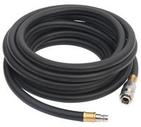 Tuyau d'air comprimé, tuyau flexible pour compresseur, outils pneumatiques et pistolets à clous, avec une pression de service de 20 bars, longueur 10 mètres, avec raccord