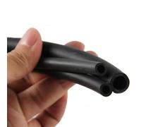 Tuyau d'air de tuyau en plastique de tube en caoutchouc de Silicone, tuyau de conduite de carburant lisse en caoutchouc Nitrile, tube NBR noir de 2 à 25mm de diamètre intérieur(14x18mm,3 Meter)