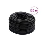 vidaXL Tuyau d'air hybride noir 0,6" 20 m caoutchouc et PVC