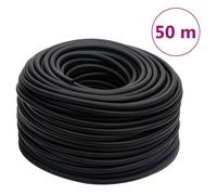Tuyau d'air hybride The Living Store, noir, 50 m, en caoutchouc et PVC