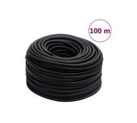 vidaXL Tuyau d'air hybride noir 0,6" 100 m caoutchouc et PVC