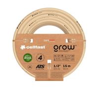 Cellfast Tuyau d'arrosage GROW 4 couches, flexible, résistant UV/algues, 27 bar, 1/2" 15 m