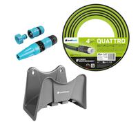 Tuyau d'arrosage 1/2" 25 m + Support pour Tuyau + Arroseur Cellfast Quattro