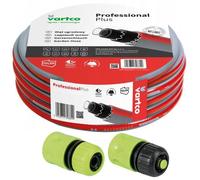 Tuyau d'arrosage 6 couches 30m 1/2"" Vartco Professional Plus + raccords Cellfast