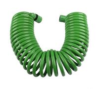 Tuyau d'arrosage à bobine avec connecteurs en plastique, tuyau d'arrosage flexible pour pelouse, cour, arroseur de plantes d'intérieur et d'extérieur, différentes tailles (10 m)