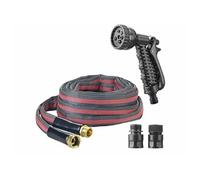 Royal Gardineer Tuyau d'arrosage avec gaine textile résistante et pistolet - 10 m