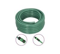 vidaXL Tuyau d'Arrosage avec Jeu de Raccords, Tuyau de Jardinage, Tuyau d'Eau avec Buse de Pulvérisation, Remplacement de Jardin, Vert 20 m PVC 154370 Vert G