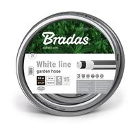 Bradas Tuyau d'arrosage WHITE LINE 1/2" argent/blanc 50 m