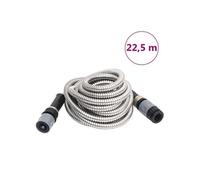 vidaXL Tuyau d'arrosage avec buse de pulvérisation Argenté 0,6" 22,5 m Acier inoxydable