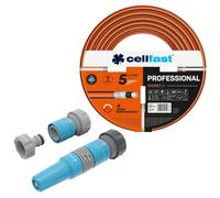 Tuyau d'arrosage Cellfast, PROFESSIONNEL, 3/4", 50 mètres, avec kit comprenant un embout de pulvérisation droit 3/4" IDEAL