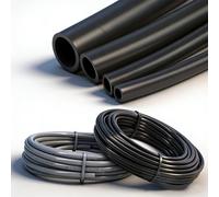 Tuyau d'arrosage de jardin 10M/20M/30M/50M 4/6mm 5/8mm 9/12mm 12/16mm pour système d'irrigation goutte à goutte, tube PE 1/4" 5/16" 3/8" 1/2" Black