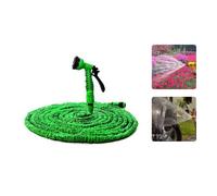 Tuyau d'arrosage de jardin extensible magique 7 modes, pistolet à eau, pot à mousse, tuyau flexible, pistolet de lavage de voiture, pulvérisateur green