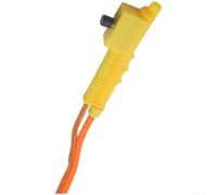 Tuyau d'arrosage électrique avec interrupteur manuel 2 m en PVC (B) | Interrupteur manuel, longueur de 2 m, contrôle précis du débit, filetage 18 x 1,5, jaune/gris disponible