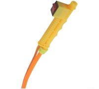 Tuyau d'arrosage électrique avec interrupteur manuel 2 m PVC (A) | Interrupteur manuel, longueur de 2 m, contrôle précis du débit, filetage 18 x 1,5, jaune/gris disponible