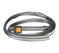 Tuyau d'arrosage électrique avec interrupteur manuel 2 m PVC (C) | Interrupteur manuel, longueur de 2 m, contrôle précis du débit, filetage 18 x 1,5, jaune/gris disponible
