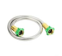 Tuyau d'arrosage en acier inoxydable, connecteur femelle vers femelle pour bobine, extension d'eau en métal étanche (0,9 m)