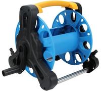 Tuyau d'arrosage enrouleur - Chariot de dévidage - Arrosage de jardin - Conception triangulaire stable - 30-40 mètres - Jaune et bleu