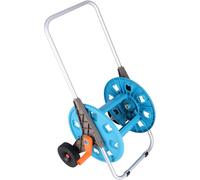 Tuyau d'arrosage enrouleur - Chariot pour tuyaux d'arrosage - Tuyau d'arrosage - Rangement de tuyau d'arrosage - Avec roues amovibles - Capacité de 80 mètres - Gris