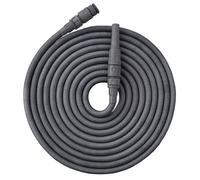 Tuyau d'arrosage extensible - 10 à 30 m - Rétractable - Gris - Léger - Installation rapide - Résistant aux intempéries