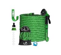 VOUNOT® Tuyau d'arrosage extensible 30m vert - 10 modes de pulvérisation - raccord et sac de rangement inclus - flexible, anti-fuite