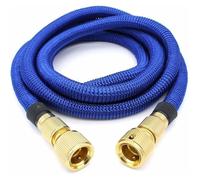 Tuyau d'arrosage, Extensible à Jardin Tuyau d'eau Tuyau Rétractable Flexible avec Fixations en Métal pour Irrigation/Nettoyage d